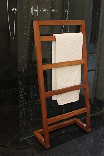 Sula Angled Teak Towel Stand