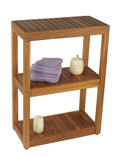 Three Tier Teak Bath Stand