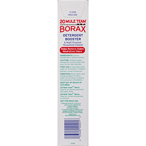 Product Image 9: 20 Mule Team All Natural Borax Detergent Booster & Multi-Purpose Household Cleaner, 65 Ounce, 4 Count