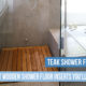 Teak Shower Floor insert