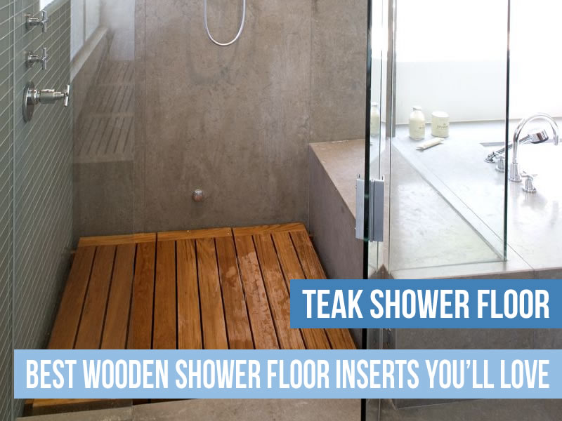 Teak Shower Floor insert