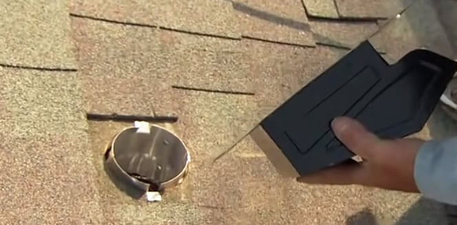 bathroom vent soffit vs roof