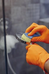 remove hard water stains from glass shower doors