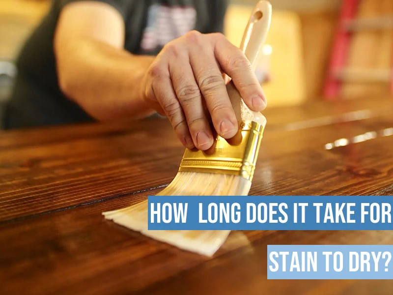 how long does stain take to dry